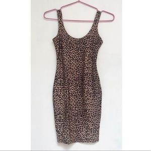 leopard bodycon dress • american apparel